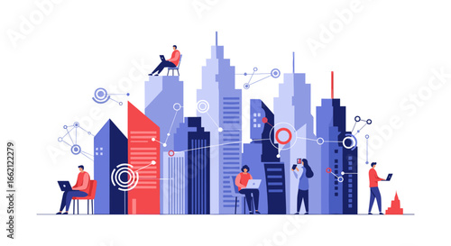 Digital transformation of urban environments and smart city connectivity for the future