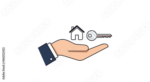 Secure your dream home with a reliable real estate agent and key for a bright future