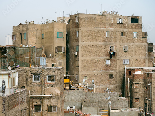 Residential buildings in the city of Cairo, in Egypt.