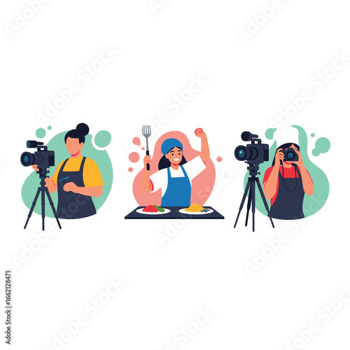 Capturing culinary creativity live streaming food content creation online cooking shows production