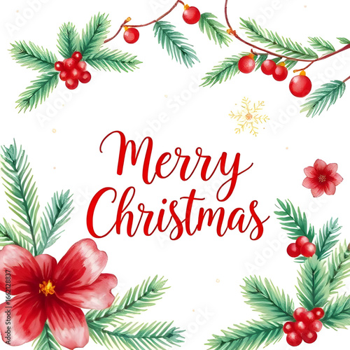 Christmas message card, Xmas illustration, Santa greeting card, Christmas party card, snowy landscape card, Christmas lights card, seasonal wishes card, Happy Holidays card, Christmas festive card, wi