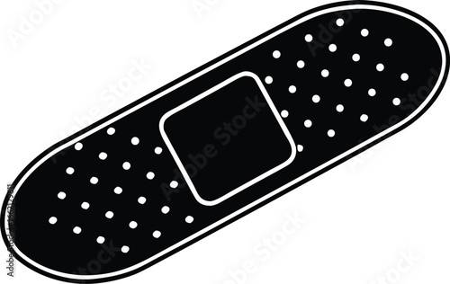  band aid adhesive bandage silhouette vector