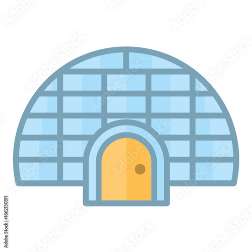 Igloo Vector Design Icon Style