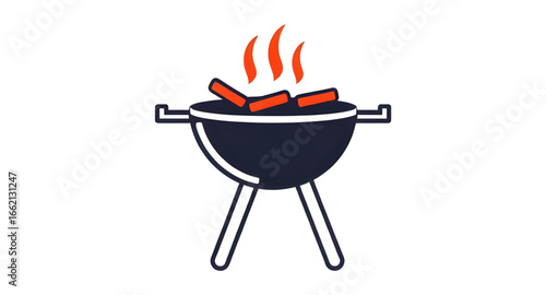 grill vector, picnic bbq illustration, bbq party design, summer grill vector, barbecue equipment icon, bbq tool vector, barbecue cooking illustration, bbq food vector, grill with fire icon, bbq logo d