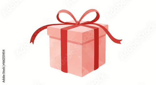 Colorful Gift Box with Ribbon and Bow for Celebration or Special Occasion.