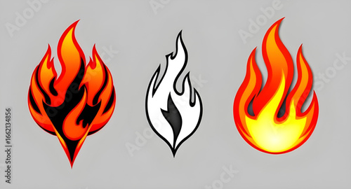 fire, flames, flame, vector, illustration, burning, blaze, heat, hot, energy, power, danger, warning, inferno, combustion, spark, sparks, glow, glowing, light, bright, red, orange, yellow, gradient, d