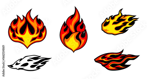 fire, flames, flame, vector, illustration, burning, blaze, heat, hot, energy, power, danger, warning, inferno, combustion, spark, sparks, glow, glowing, light, bright, red, orange, yellow, gradient, d