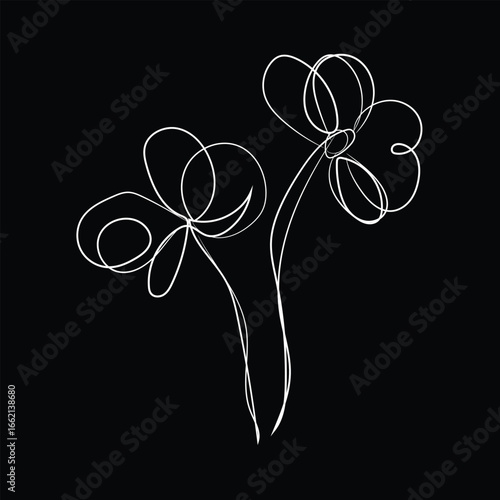 A beautiful vector illustration of a four-leaf clover shamrock design on a green background for St Patrick's Day