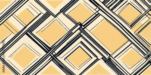 A seamless abstract geometric pattern of multicolored squares and diamonds creates a stunning mosaic wallpaper backdrop