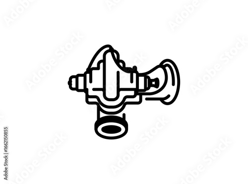 industrial pipeline control line icon vector illustration template isolated on white background. 