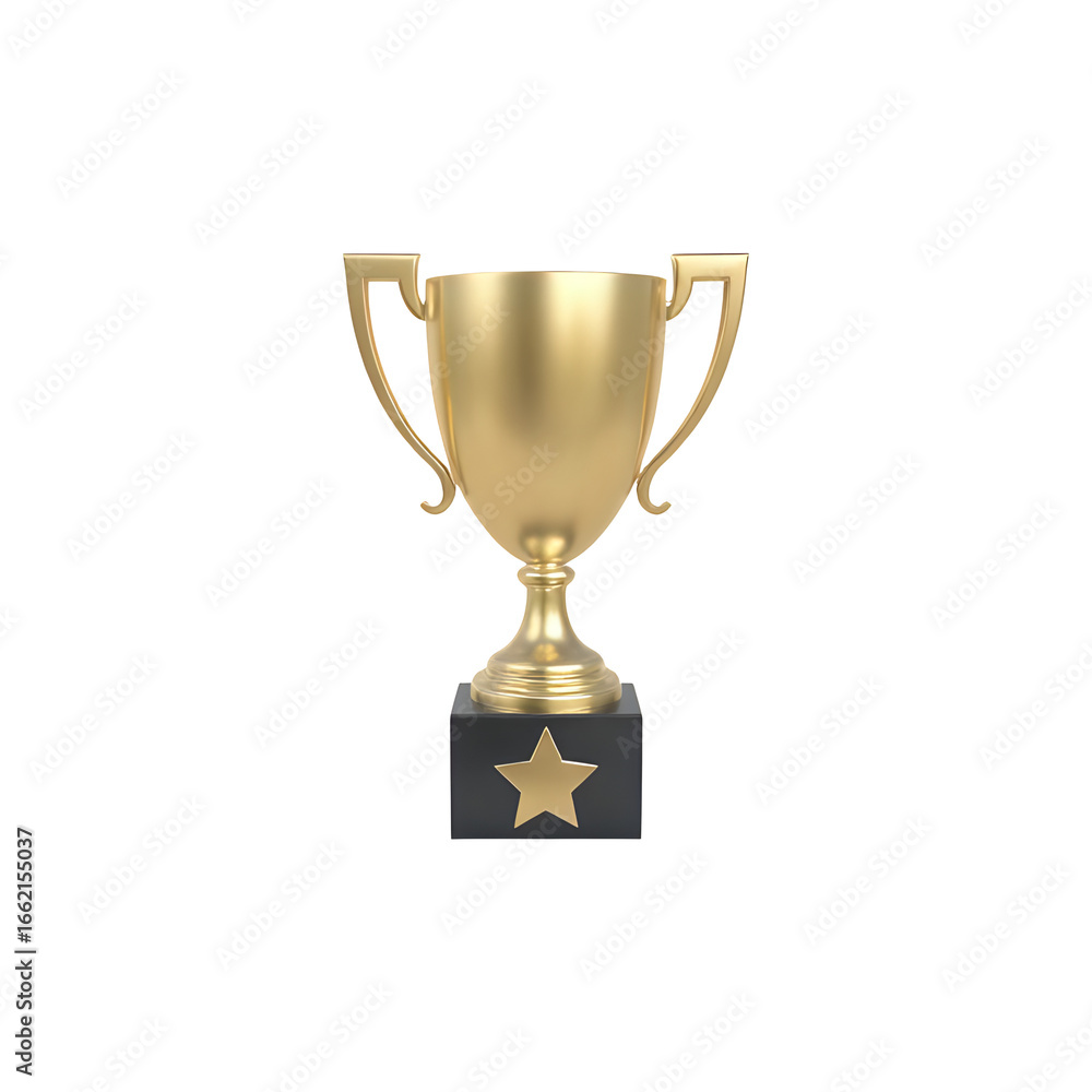 Fototapeta premium Gold Trophy Cup Award Icon