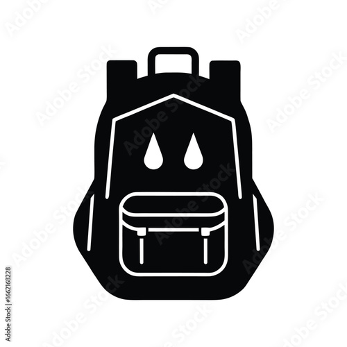 Weatherproof Backpack Icon Vector Illustration