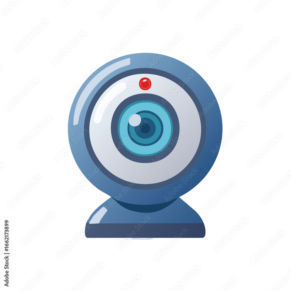 custom made wallpaper toronto digitalWebcam Illustration: Sleek Design, Blue Casing, Modern Technology for Video Communication