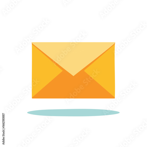 Free Download Orange Envelope Illustration, Correspondence and Communication Concept - GFXLoad