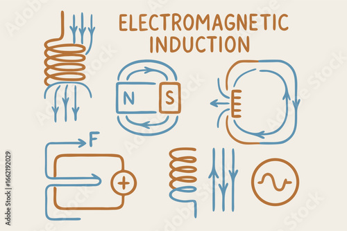 Electromagnetic Induction Diagram: Physics Principles and Magnetic Fields