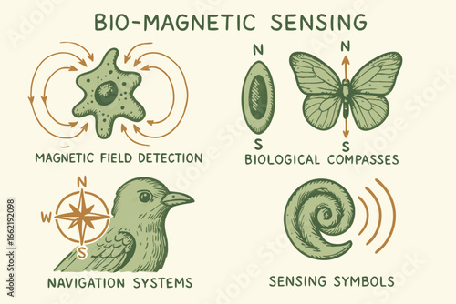 Bio-magnetic Sensing and Biological Navigation: An Informational Illustration