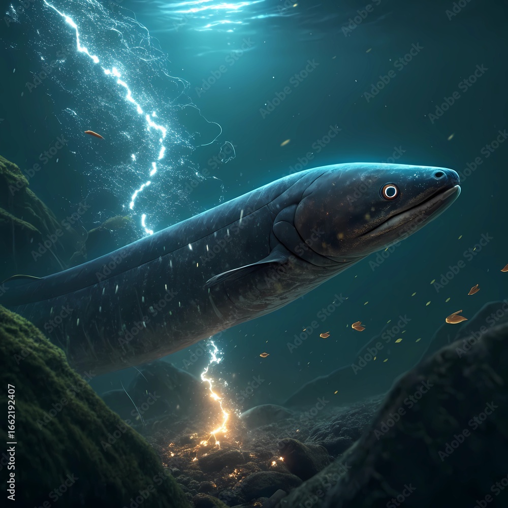 Fototapeta premium Electric Eel Underwater