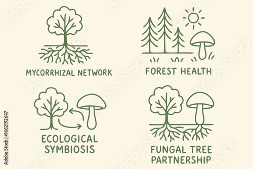 Forest Ecosystem Symbiosis: Mycorrhizal Network, Health, and Tree Partnership
