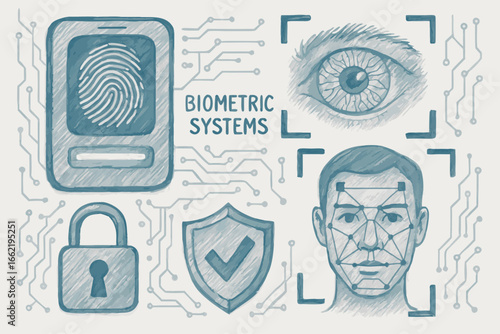 Biometric Security Systems: Fingerprint, Facial, and Iris Recognition Technology