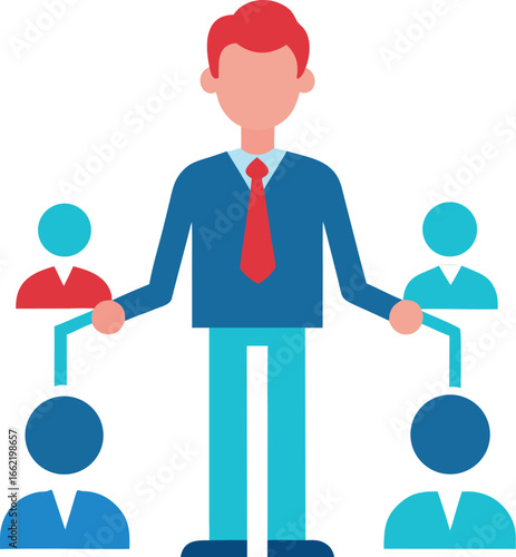 Manager Delegating Tasks to Employees