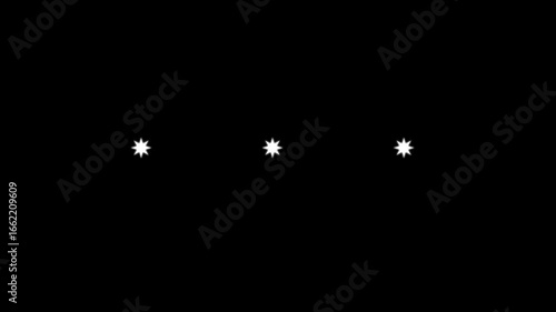 Wallpaper Mural Glowing twinkling starry night animation with white cartoon doodle stars, sparkling blinking lights shining across black background, flat vector motion graphics effect for video and overlays Torontodigital.ca