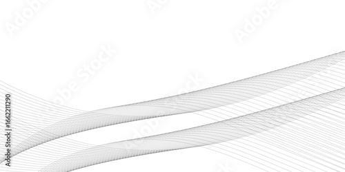 Abstract wavy gray blend liens design on white background. Digital frequency track equalizer. Vector illustration, Wavy stylized it make using blend tool.	
