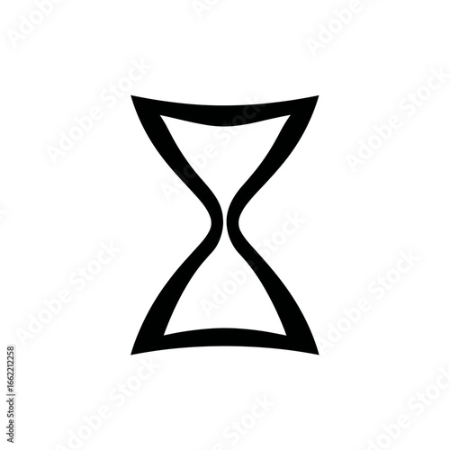 Minimal hourglass icon
