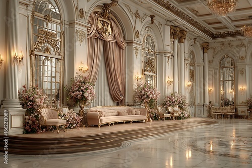 Wallpaper Mural Luxury performance hall with elegant golden high resolution picture Torontodigital.ca