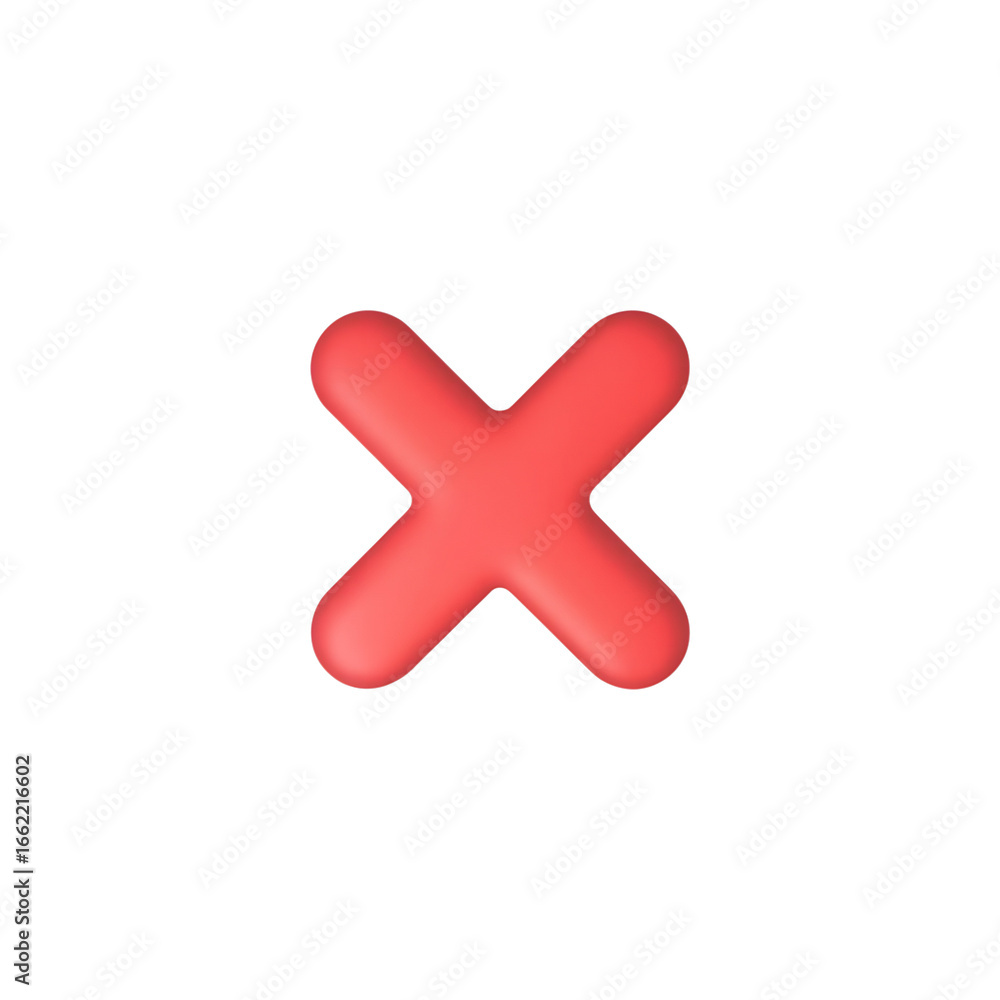 Fototapeta premium 3d Symbols cross icon