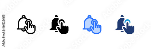 Subscribe icon set multiple style collection. Vector illustration.