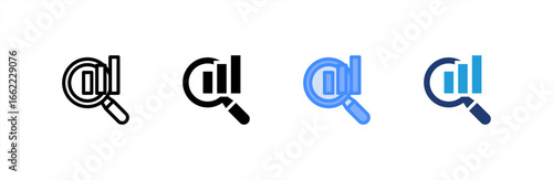 Seo icon set multiple style collection. Vector illustration.