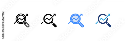 Seo icon set multiple style collection. Vector illustration.