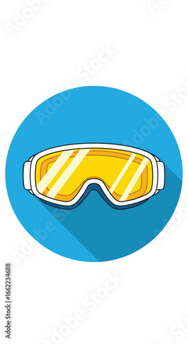 High performance winter sports ski goggles for snowboarding and alpine adventures