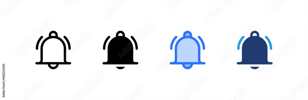 Φωτογραφία Notification Bell icon set multiple style collection