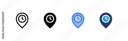 Placeholder icon set multiple style collection. Vector illustration.
