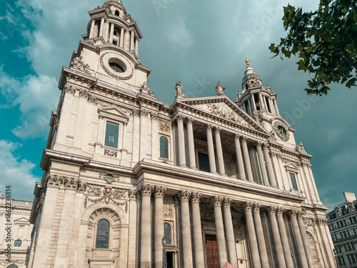 St Paul’s Cathedral - British architecture, designed by Christopher Wren. A Church and tourist destination in London, England, UK.
