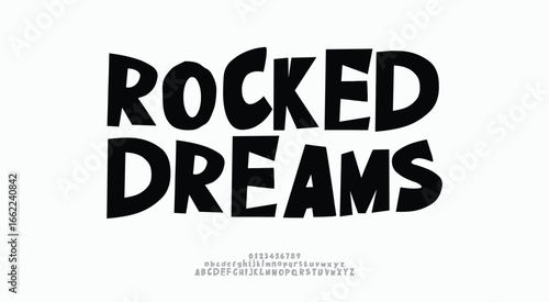 Original handwritten custom font, typeface vector ,typography poster psychedelic ,Surfing font collection, artwork design for fashion,sport, urban,movie,film,and brand. Illustration
