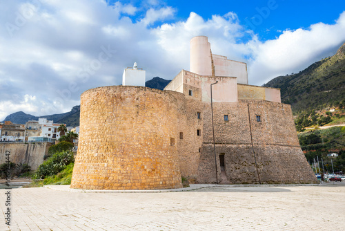 Fototapeta Arab Norman Castle in Castellammare del Golfo