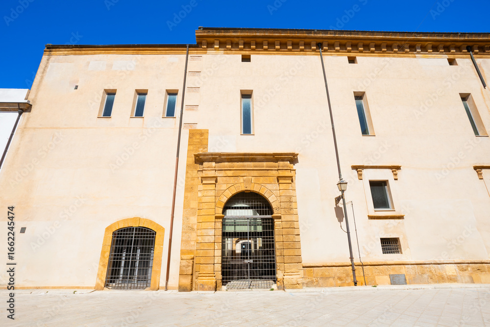 Fototapeta premium Grignani Palace is an art gallery in Marsala