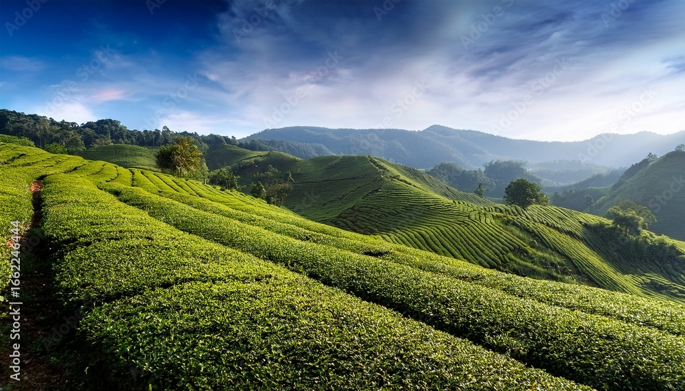 Fototapeta premium tea cultivation areas in southeast asia