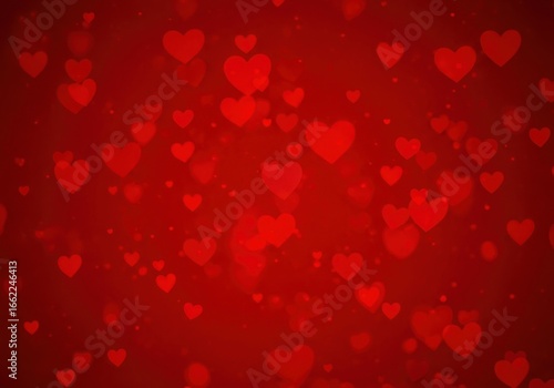Wallpaper Mural Romantic red background with softly blurred hearts for valentine s day celebrations Torontodigital.ca