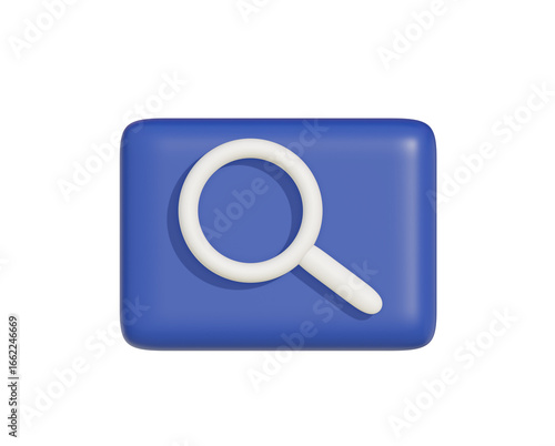 Search icon, magnifying glass icons in different colors for app and web interface