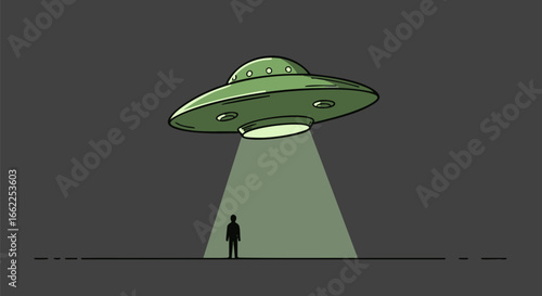 UFO Abduction Illustration
