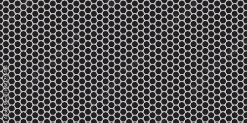 A metallic texture with a seamless grid pattern is perfect for a dark, industrial wallpaper or a speaker grill design