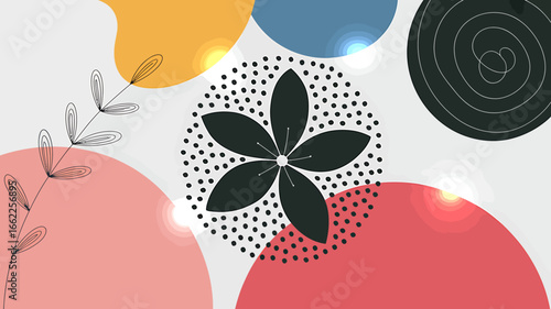 Sophisticated abstract geometric illustration with flowing lines