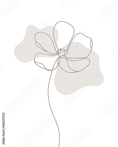 Delicate line art illustration for banner or advertisement