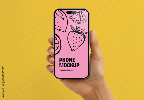 Hand Holding Phone Mockup