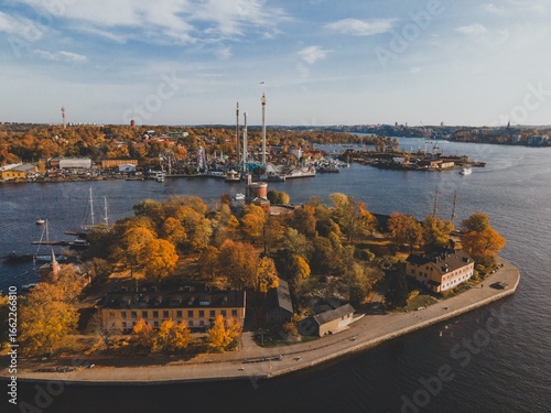 Photography Aerial Views of Skeppsholmen in Stockholm, Sweden