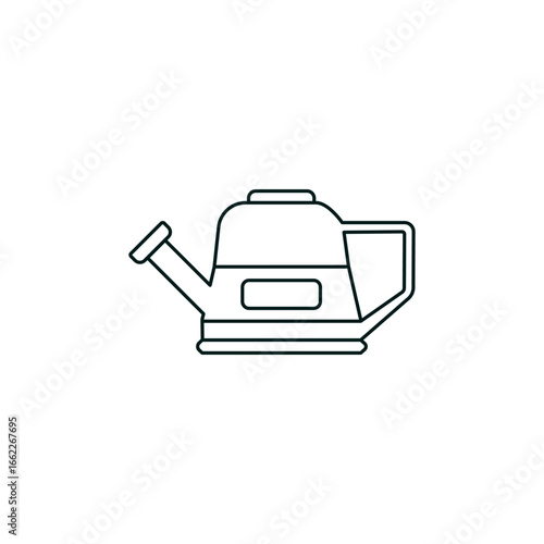 Line Art Icon of a Watering Can