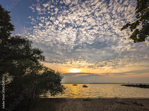 boats on michigan lake